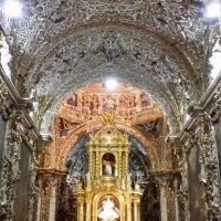Gold Church Puebla Mexico